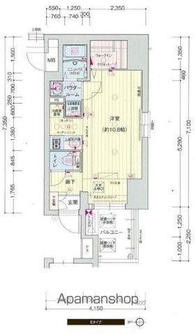 プレサンス桜通ザ・タイムズ(1K/4階)の間取り写真