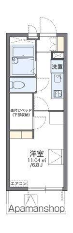 レオパレスファンソ(1K/2階)の間取り写真