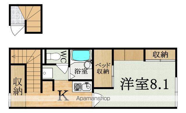レオパレス富堂(1K/2階)の間取り写真