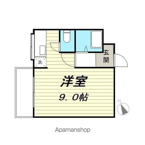 デュエル雅(ワンルーム/2階)の間取り写真