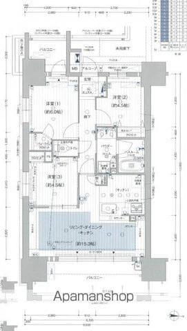 プレサンス グラン 栄 THE TOWER(3LDK/13階)の間取り写真