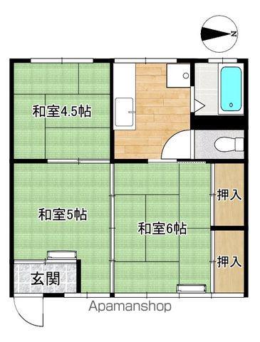 美富士マンション(3K/3階)の間取り写真