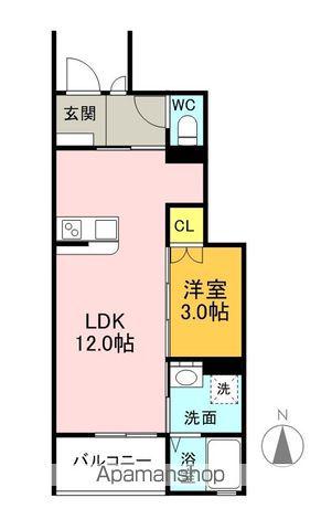 ロジェ ヨシヤマ(1LDK/1階)の間取り写真