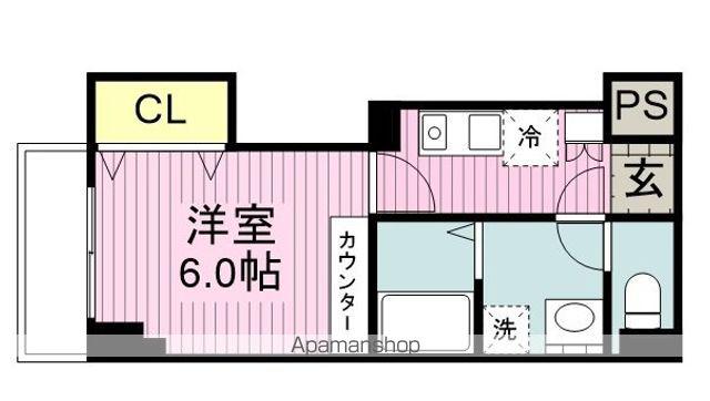 EIGHTY-EIGHT HINO(1K/2階)の間取り写真
