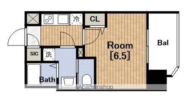 FIRSTFIORE大正LIETE(1K/8階)の間取り写真