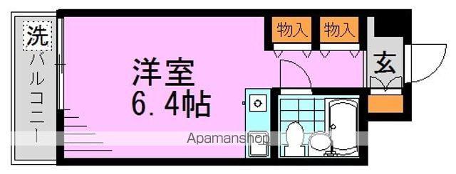 大雅堂マンション(ワンルーム/4階)の間取り写真