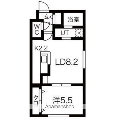 ASTER SERENA(1LDK/3階)の間取り写真