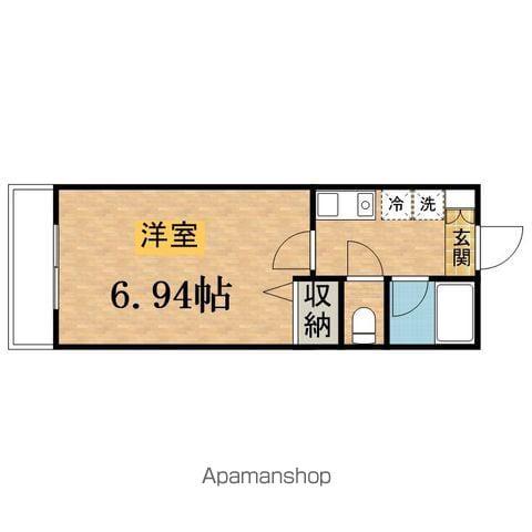 ダコタハウス(1K/1階)の間取り写真