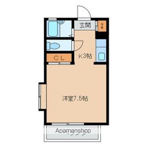 グリーンハイツ今川(1K/2階)の間取り写真