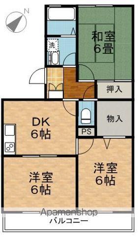 フェニックスST(3DK/2階)の間取り写真