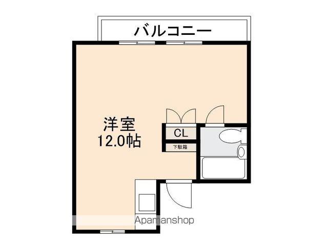 メゾンドール和田(ワンルーム/4階)の間取り写真