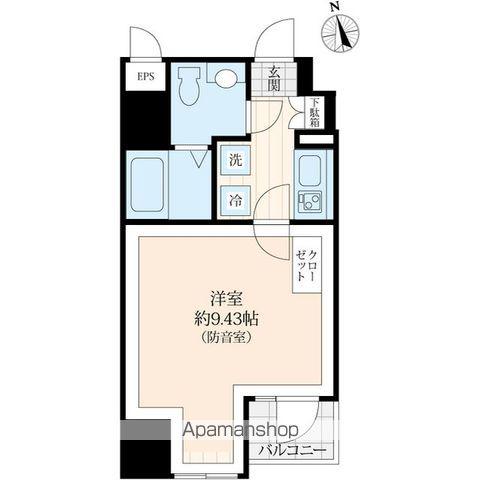 ラシクラスLAZO GINZA-イースト(1K/6階)の間取り写真