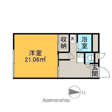 レオパレス362フラット(1K/2階)の間取り写真