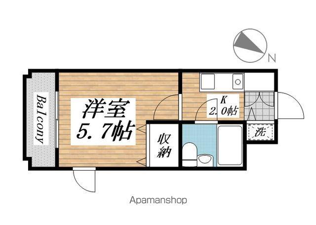 メゾン・ド・青山(ワンルーム/2階)の間取り写真