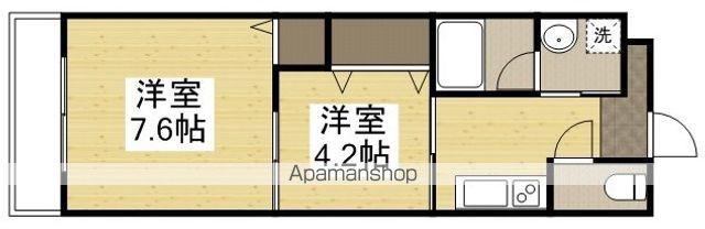 グランヴィスタ安倉(2K/2階)の間取り写真