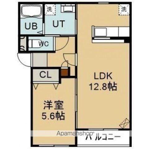 インフィニティ(1LDK/1階)の間取り写真