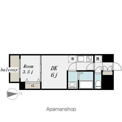 プレサンス上前津エレスタ(1DK/3階)の間取り写真