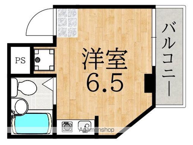 シティパレス富雄南(ワンルーム/2階)の間取り写真