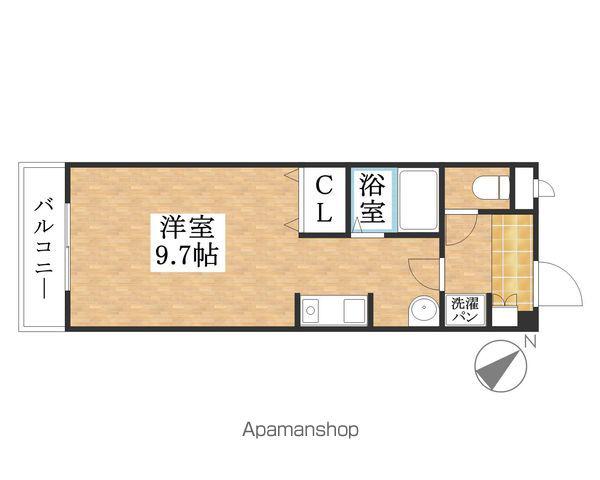 アヴァンス日ノ出(ワンルーム/2階)の間取り写真