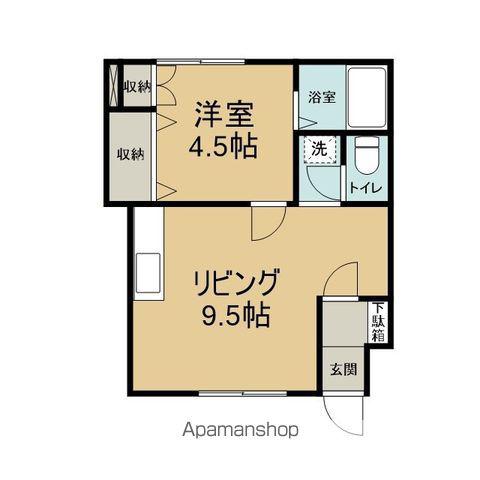 コーポ三愛A(1LDK/1階)の間取り写真