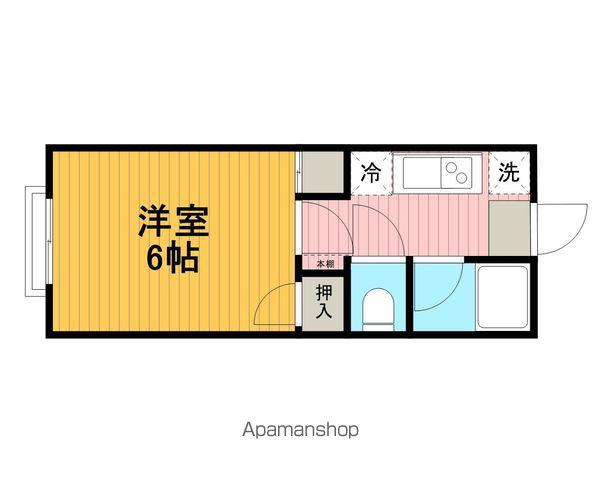 アーバン秀(1K/1階)の間取り写真