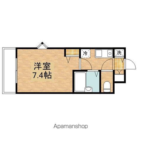ミルトニアめじろ台(1K/2階)の間取り写真