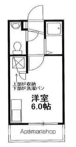 JLBグランエクリュ東小金井(ワンルーム/1階)の間取り写真