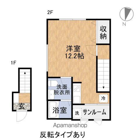 LE CHAINON(ワンルーム/2階)の間取り写真