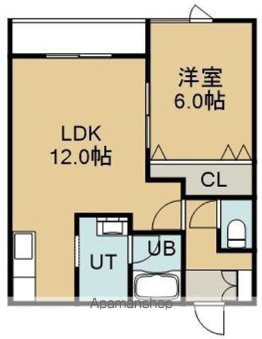 BRILLIANT HOUSE(1LDK/2階)の間取り写真