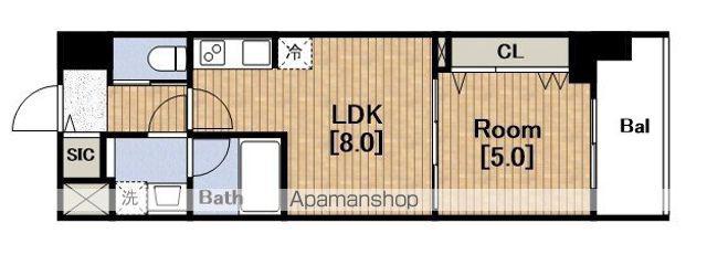 SPRANDID大阪BAYSIDE DUE(1LDK/6階)の間取り写真