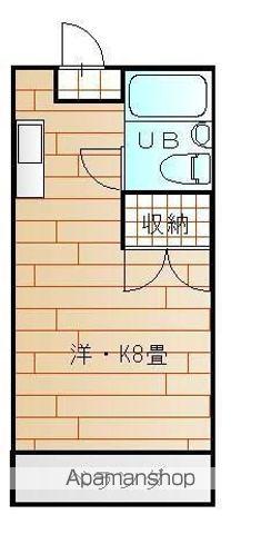 カーサジューロ(ワンルーム/2階)の間取り写真