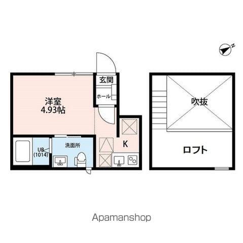 クリア立川(ワンルーム/1階)の間取り写真