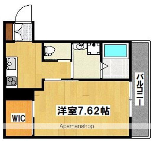 ロイヤルレジデンス万代東(1K/1階)の間取り写真