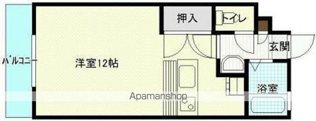 ファミリーマンションⅤ(ワンルーム/3階)の間取り写真