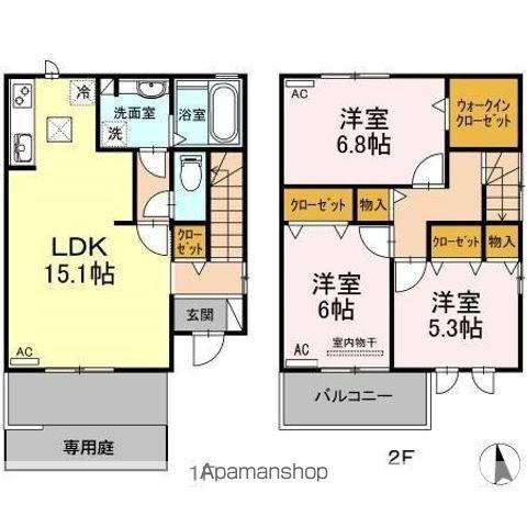 ＳＥＪＯＵＲ　ＬＩＬＡＣ（セジュールリラ）(3LDK)の間取り写真