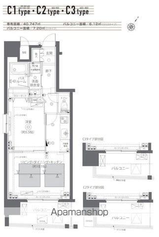 ZOOM日本橋蛎殻町 10階階 間取り