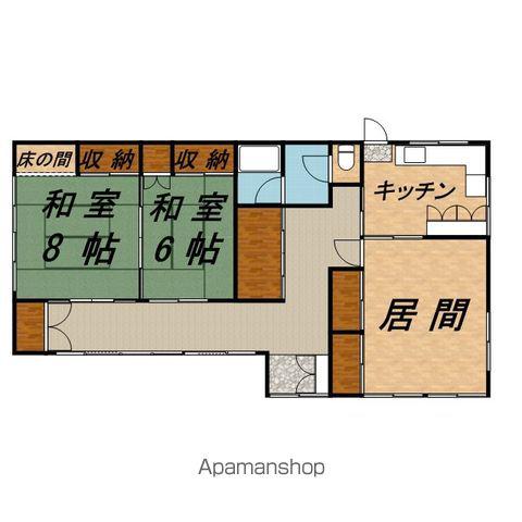 中央本線 原野駅 徒歩13分 1階建 築47年(3DK)の間取り写真