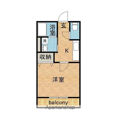 シルクビレッジABC(1K/2階)の間取り写真