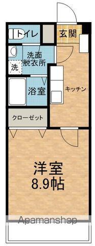 アクアイオン マンション(1K/3階)の間取り写真