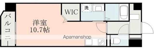 WING田崎(ワンルーム/4階)の間取り写真