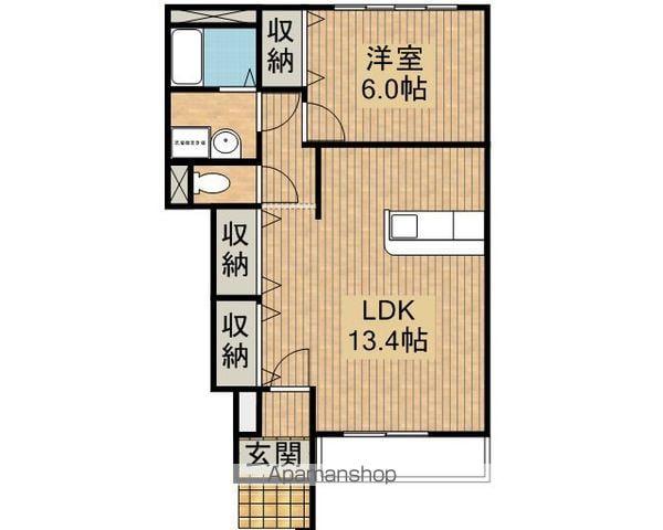 ラ・フォレスタ M&Y(1LDK/1階)の間取り写真