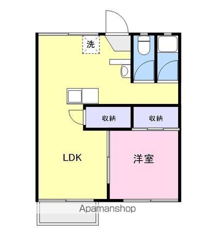 ルマ南本町(1LDK/2階)の間取り写真