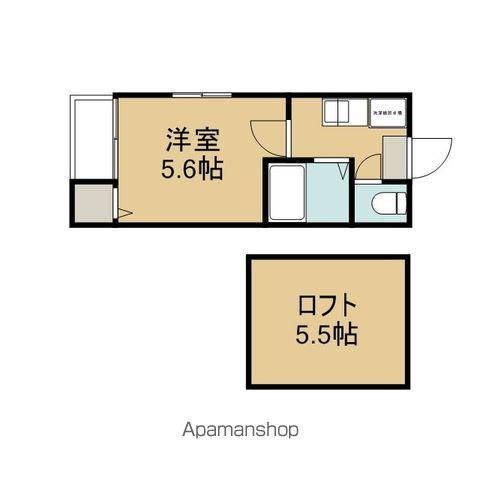LOFT4千種(1K/1階)の間取り写真