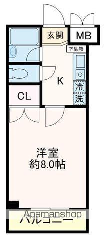 クレオ舞浜Ⅱ(1K/1階)の間取り写真