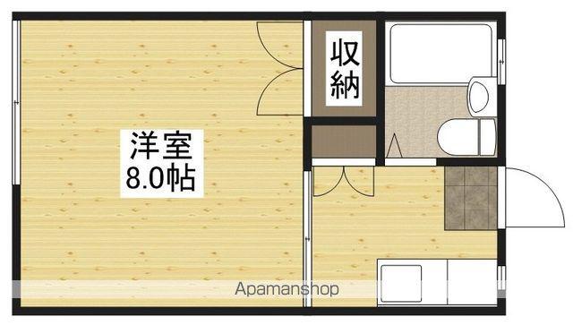 大下ハイツA棟(1K/1階)の間取り写真