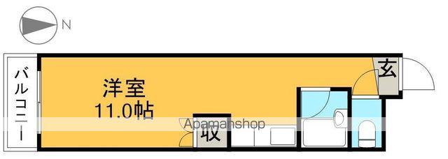 シティハイツ(ワンルーム/5階)の間取り写真