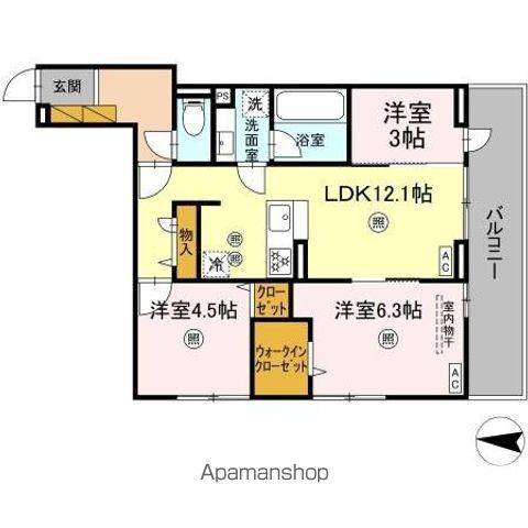 B-KUBUS(3LDK/2階)の間取り写真