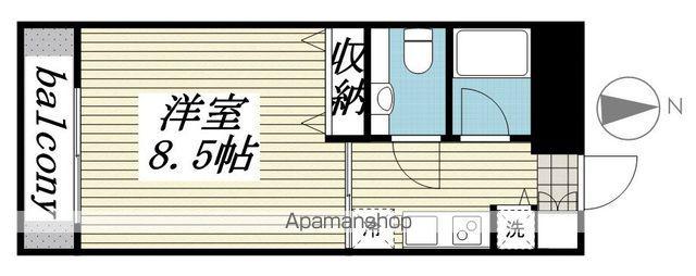 メゾン・ド・ヴィレ駒形(1K/6階)の間取り写真