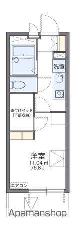 レオパレスブルーム スミ 4階階 間取り