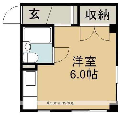 鎌田ビル(ワンルーム/2階)の間取り写真